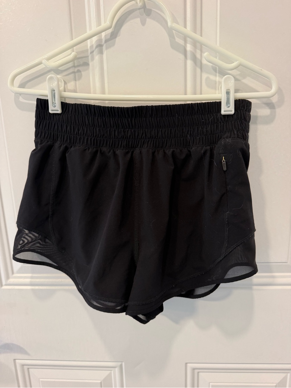 Aritzia Black Athletic Shorts with Mesh Trim size 2
